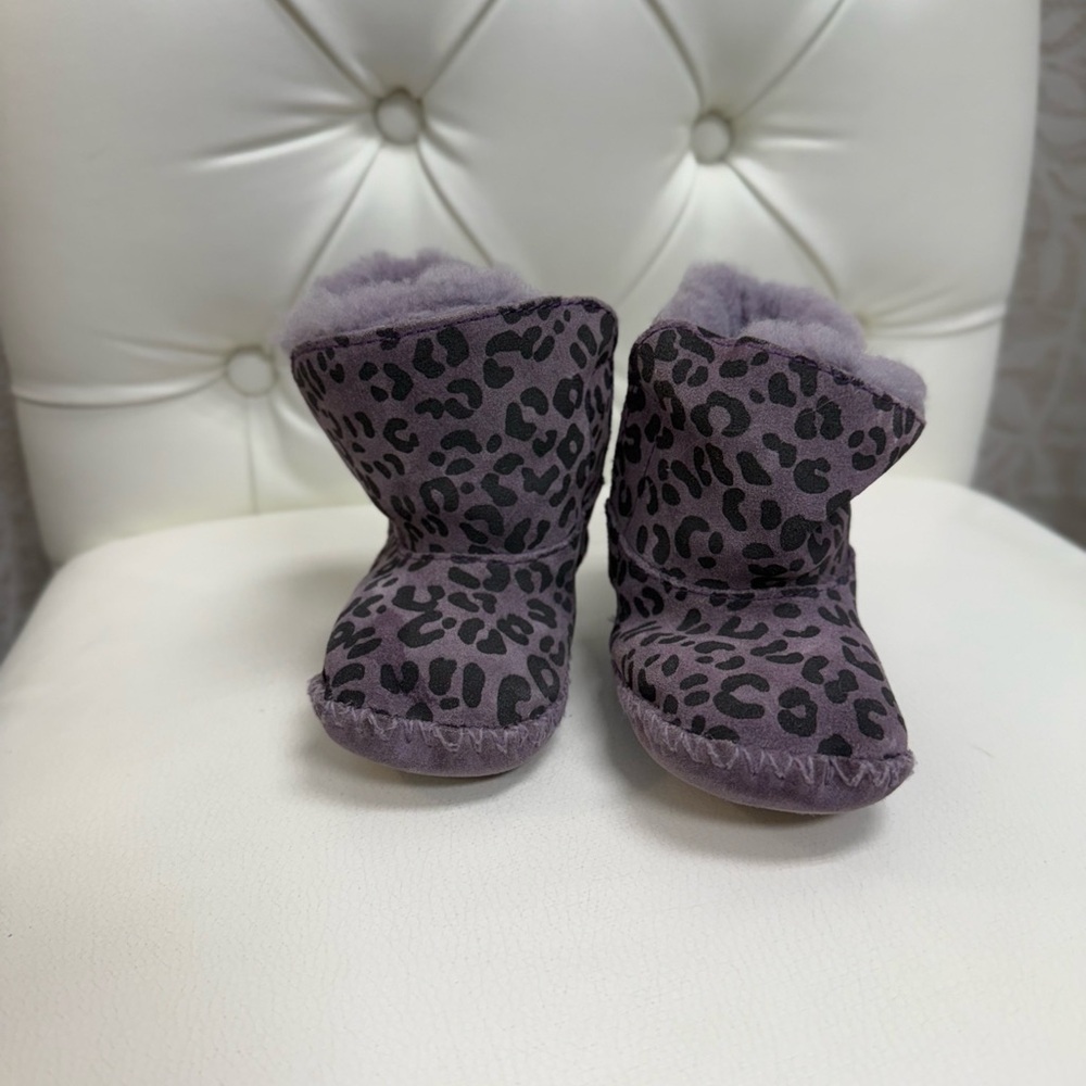 UGG Purple and Gray Baby Booties